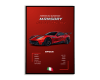 Plakat Ferrari Stallone 812 Mansory - Plakartify
