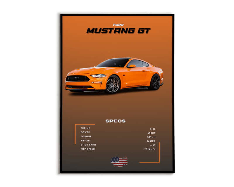 Plakat Ford Mustang GT