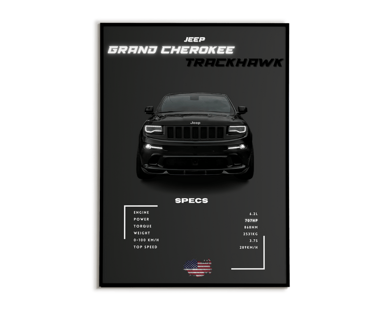 Plakat Jeep Grand Cherokee Trackhawk